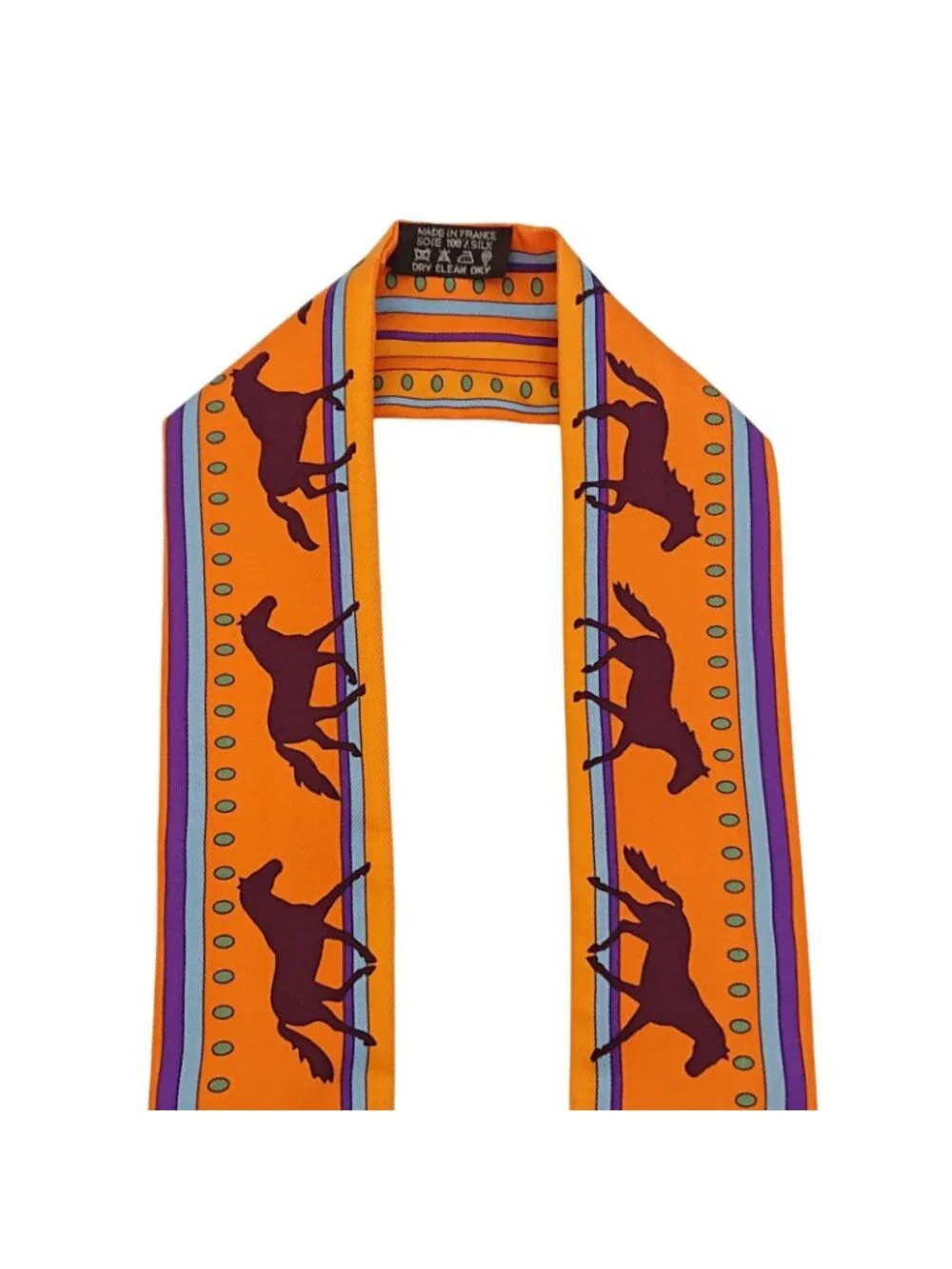 ★SOLD★ Hermes Sequences Horse Print Silk Scarf - Picture 10 of 13